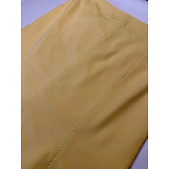 Nipon Boutique Butter Yellow Skirt Size 16 Tulip Classic Elegant Plus - Picture 4 of 8